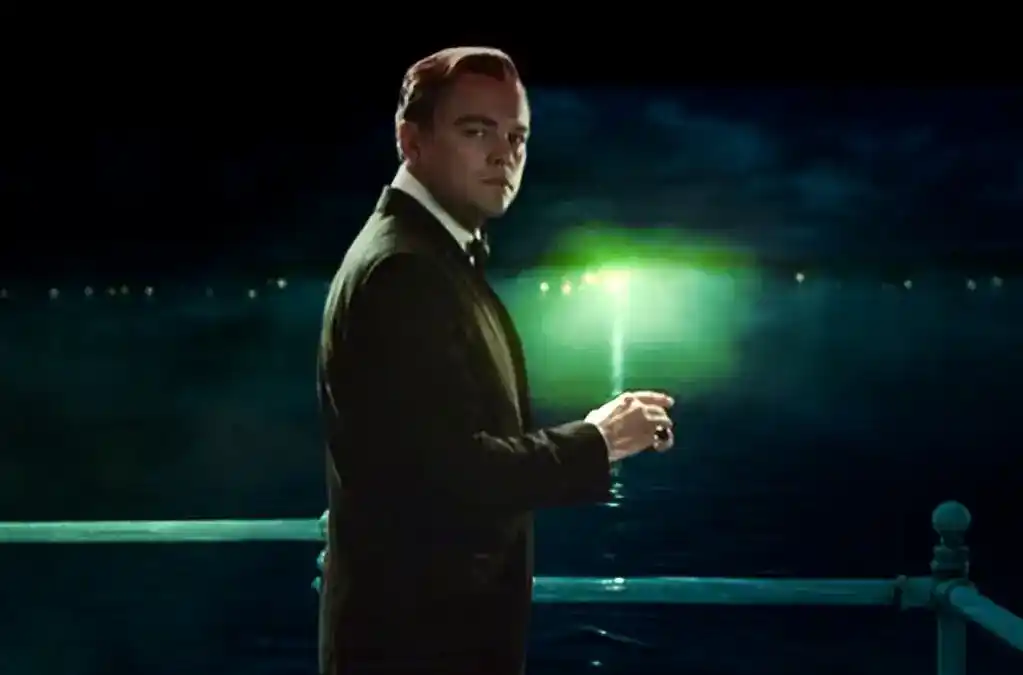 The great gatsby and the green light on Daisy's Dock