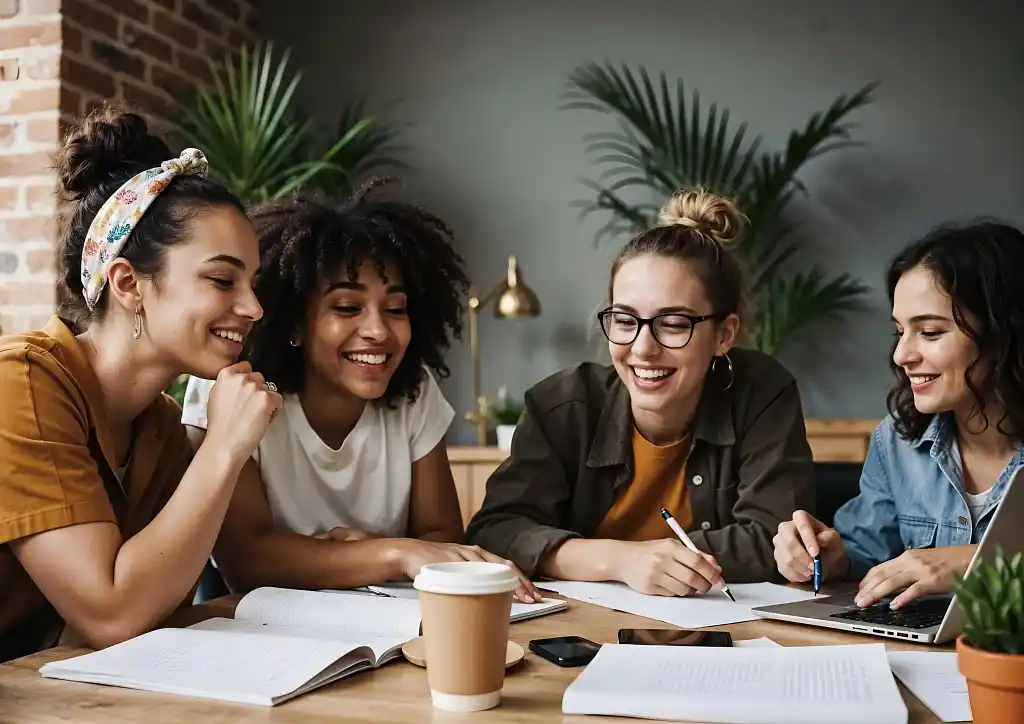 Photo of a writing community