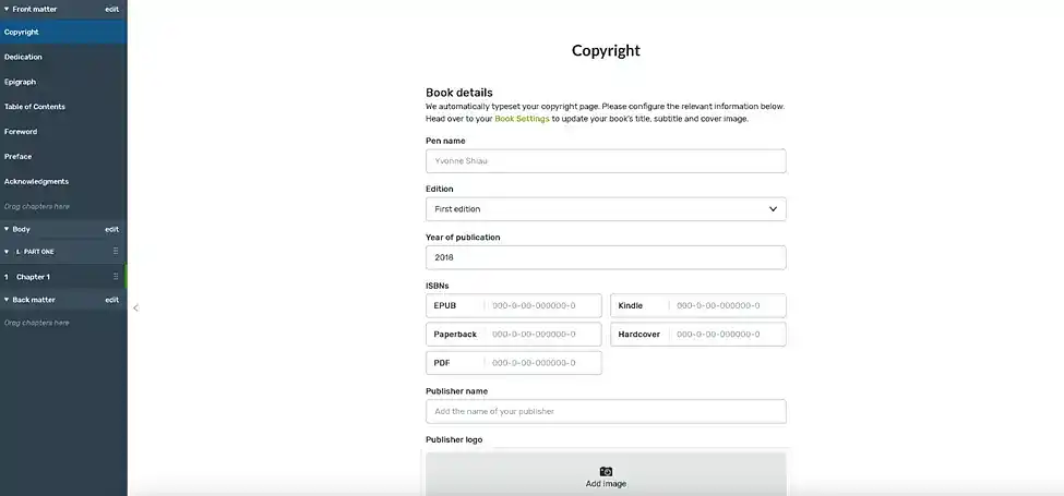 Reedsy Studio writing app