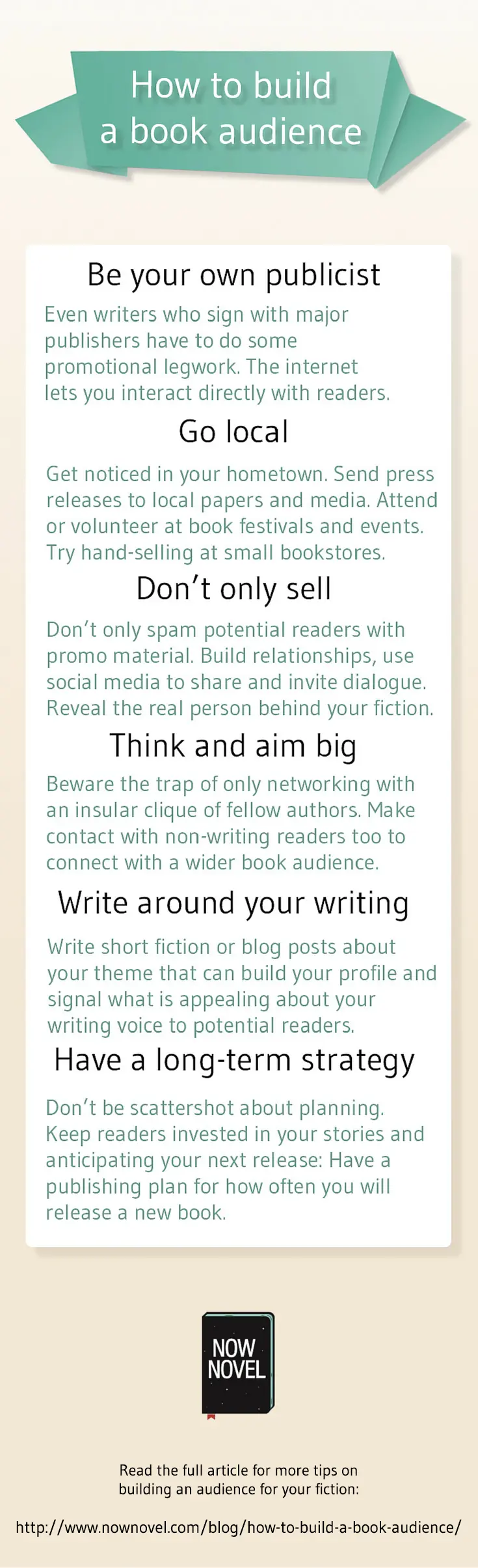 Infographic: How to build a book audience