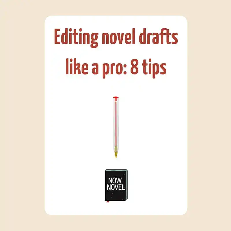 Editing novel drafts like a pro: 8 tips