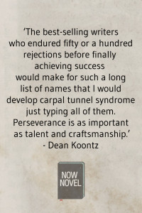Dean Koontz on writing a novel and perseverance.